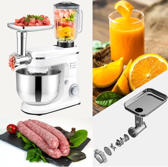 Keukenmachine - Keukenapparaat - Bakken en Koken - 3-in-1 Multifunctioneel - 6L Kom — afbeelding 5