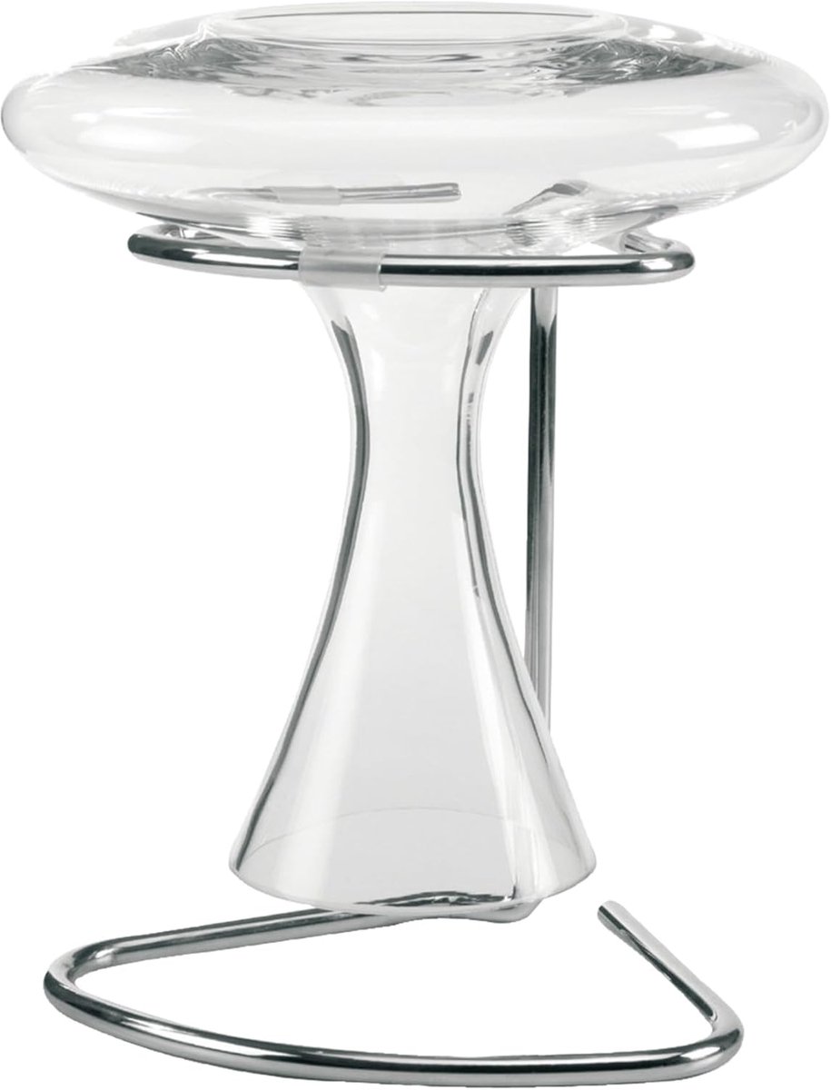 Decanteer Droogrek - Karaf Droger - Wijn Serveren - Driehoekige Vorm - 19x20cm - Zilver