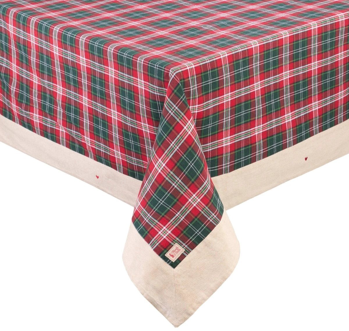 Tafelkleed tartan en beige - 140 x 240 cm - Queen - Nuvole di Stoffa