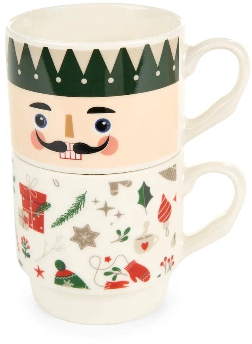 Mok wachter - set van 2 - cadeau -Nuvole di Stoffa Winter