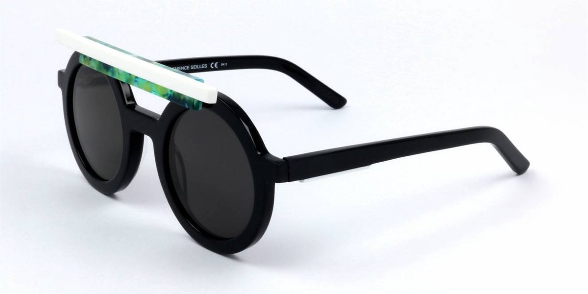 Oxydo OX 1099/CS/LE Black white spotted white 47/26/140 WOMAN Zonnebrillen