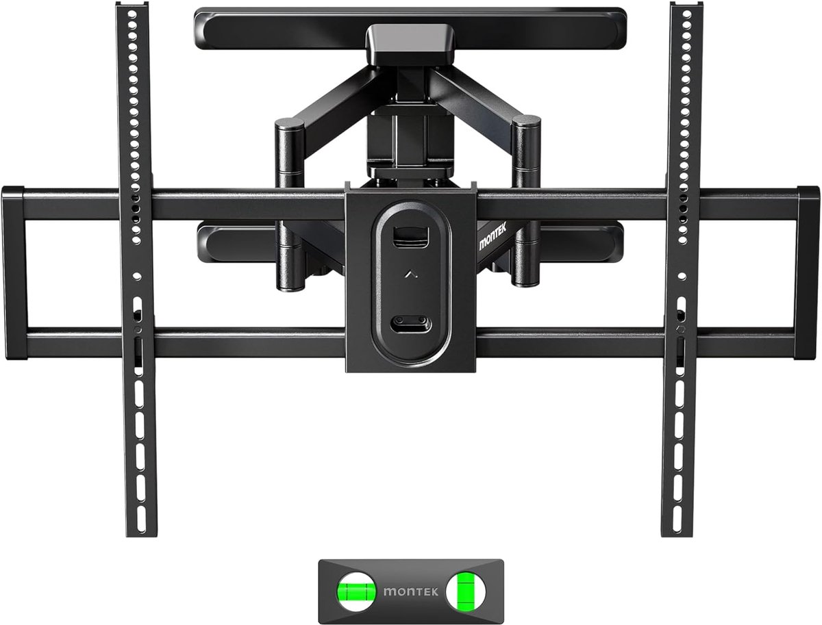 TV Muurbeugel - TV Ophanging - Ruimte Besparen - Volledig Beweegbaar - 43-100 Inch - Zwart