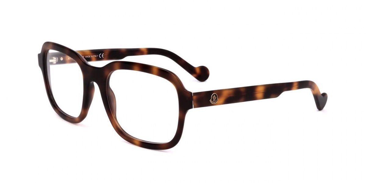 Moncler ML5100 Dark havana 56/21/145 MAN Brilmonturen