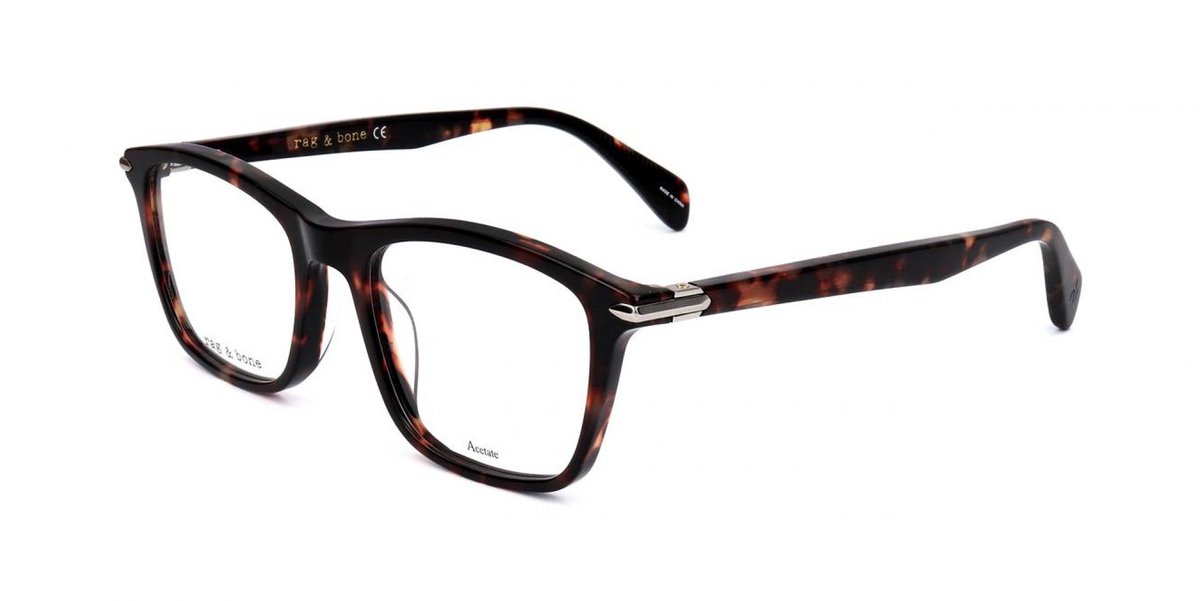 Rag & Bone RNB7024 Havana 51/19/145 MAN Brilmonturen