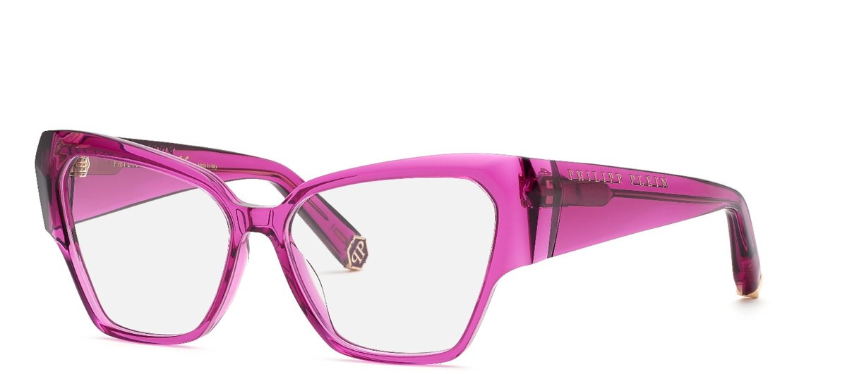Philipp Plein VPP100 Ciclamino trasparente lucido 55/14/140 WOMAN Brilmonturen