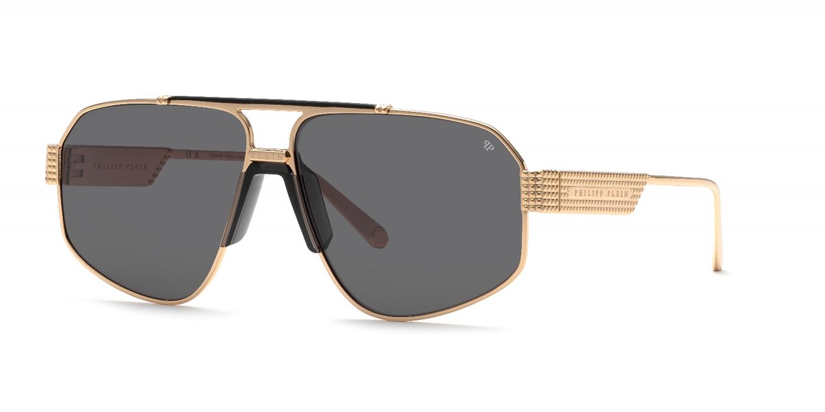 Philipp Plein SPP106M Oro rose' lucido c/parti nero semilucido 63/13/145 MAN Zonnebrillen