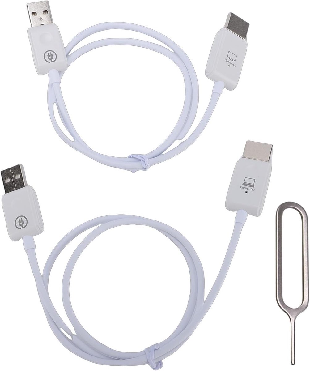 Draadloze HDMI Adapter - Scherm Spiegel Kabel - Presentaties Streamen - Dual Band Technologie - Compact Draagbaar