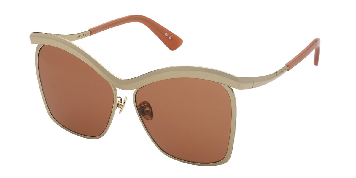 Nina Ricci SNR401 Oro rose' lucido 60/13/145 WOMAN Zonnebrillen