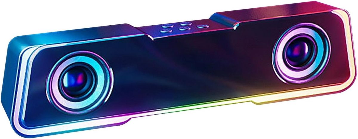 Draagbare Speaker - Reis Speaker - Outdoor Gebruik - Verlichtingsmodi - 8 x 7 x 8 cm - Zwart