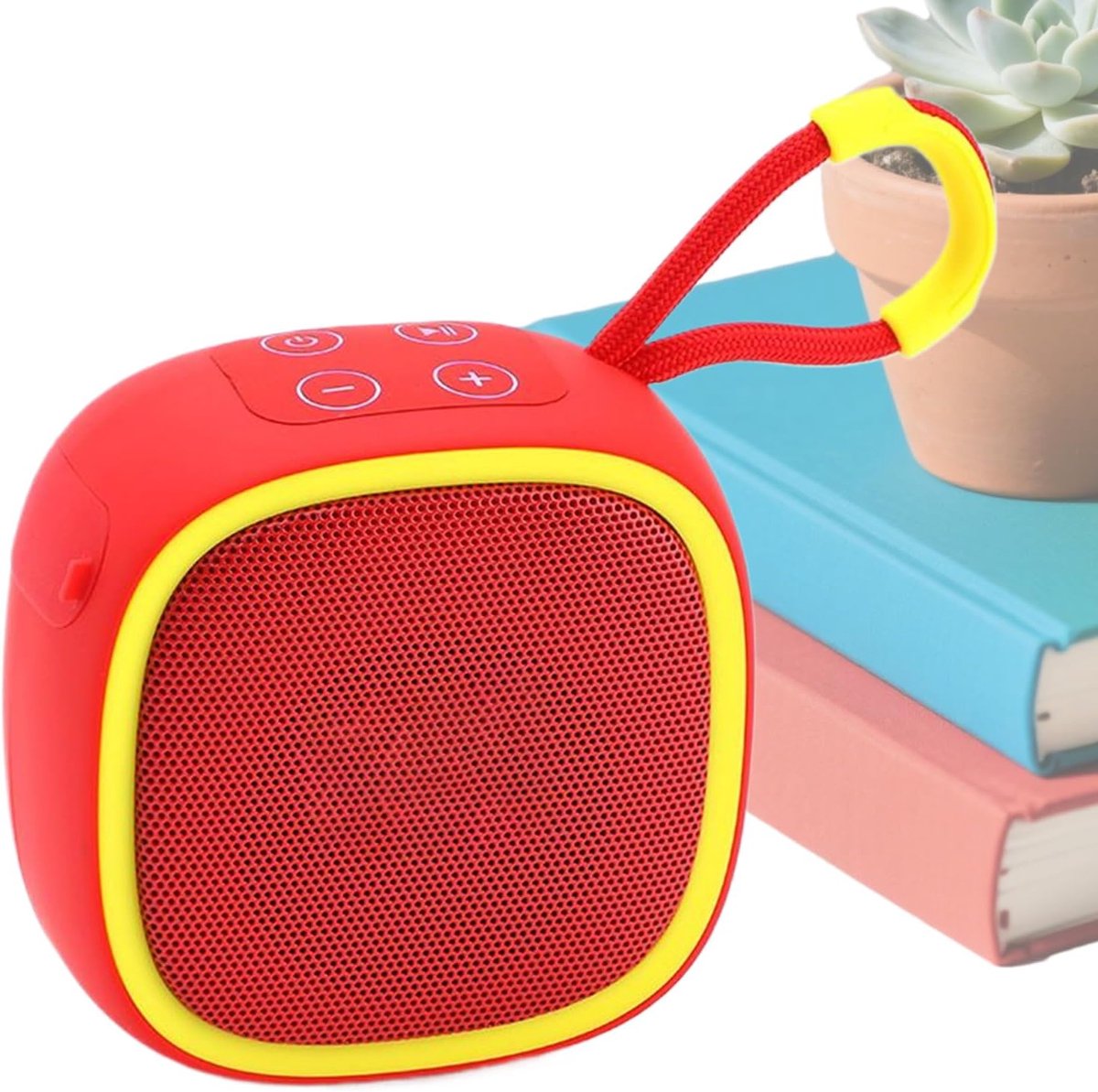 Draagbare Speaker - Compact Geluid - Muziek Luisteren - Lange Batterijduur - 6.2 x 9.9 cm - Rood