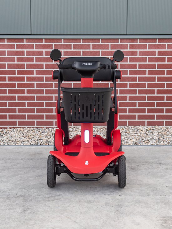 TTZ Electric - Opvouwbare Scootmobiel - Rood - licht, slim en veilig de weg op