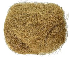 Kokosvezel Bodembedekker - Natuurlijk Huisdierenstrooisel - Nestmateriaal Knaagdier - Stofvrije Ademende Vulling - 100 Gram Pakket - Bruin