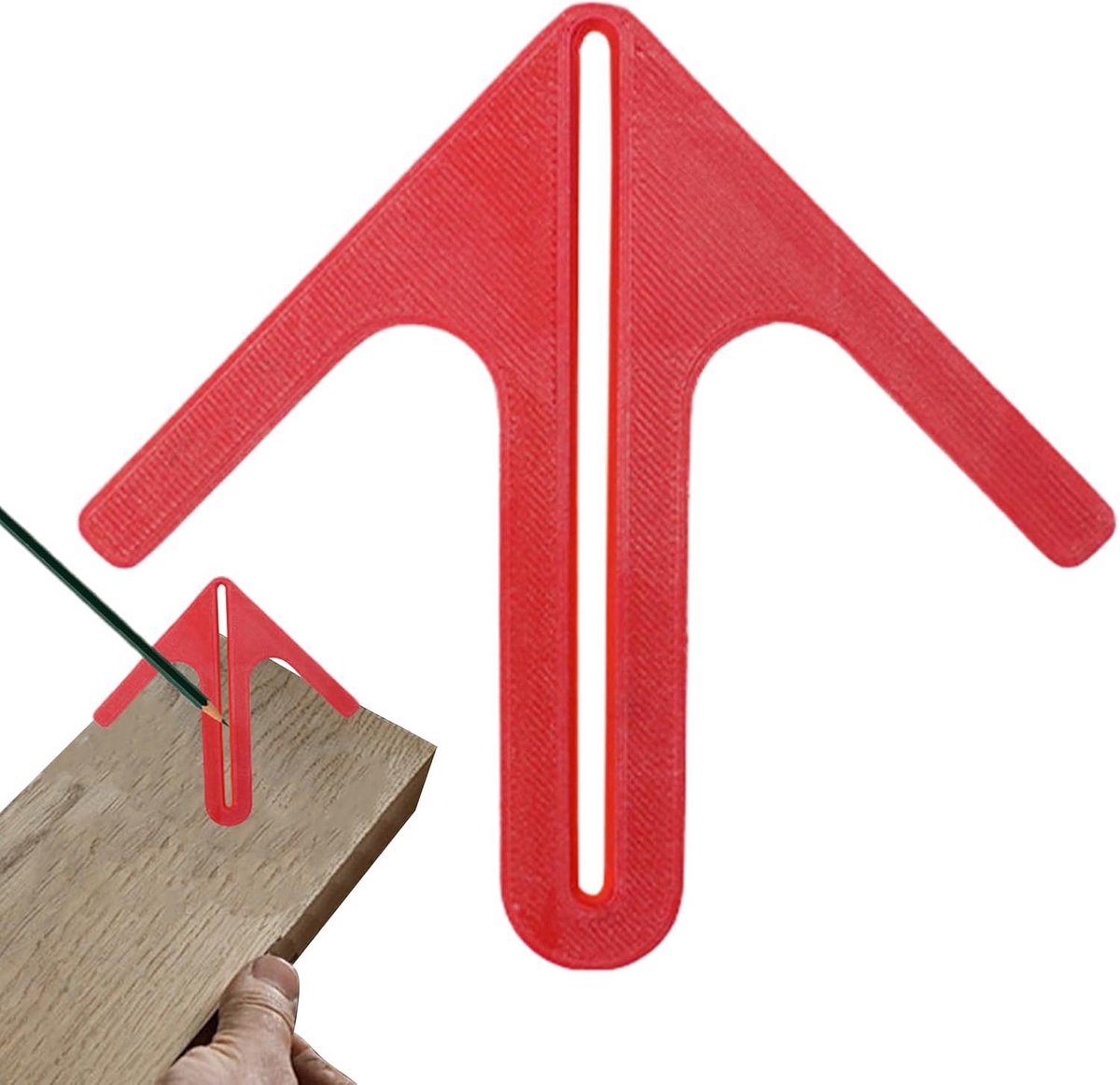 Houtbewerking Centre Finder - Centrum Marker - Precisie Houtwerk - Draagbaar Ontwerp - 12.2 x 11.5 cm - Enkel Kenmerk