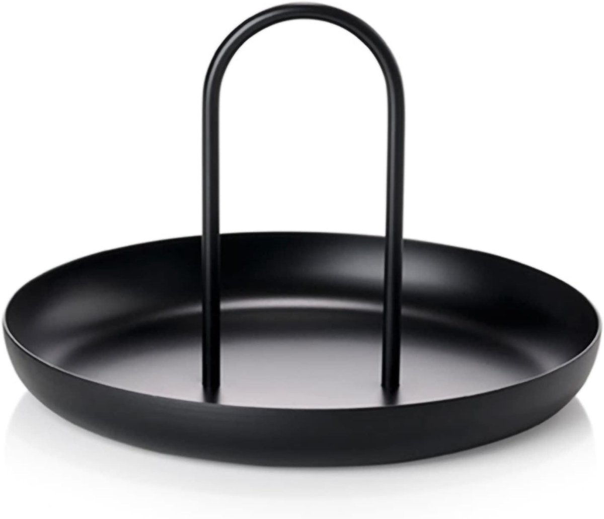 Metalen Dienblad - Draagbare Tafel - Thuis Serveren - Met Handvat - 20x3 cm - Zwart