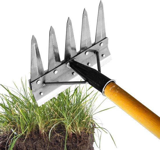 Onkruidverwijderaar Tuin - Gras verwijderaar - Gazon onderhoud - Demontabel verwisselbaar - Verschillende tanden van Merkloos	 — afbeelding 5