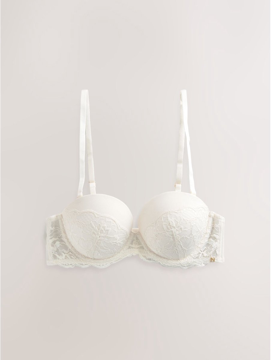 Next - Dames - A-D Wow Triple Boost kanten multiway beha - Crème