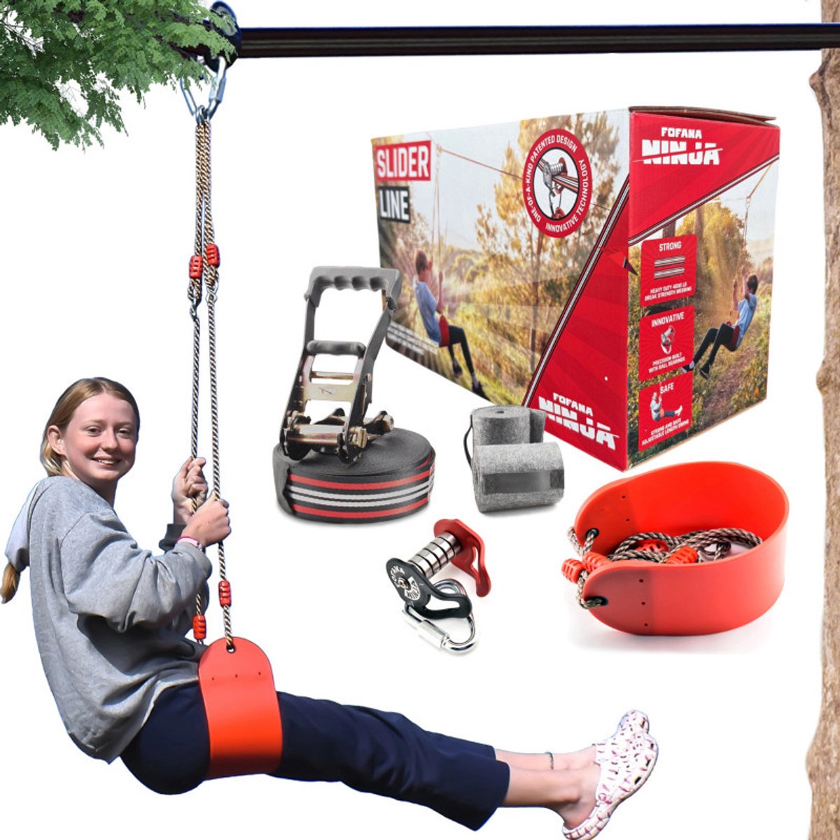 Ninja Slider Zipline kit 20m