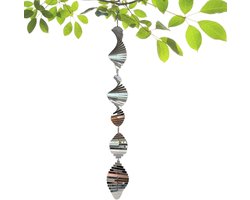 Vogelschrikapparaat Reflecterend - Vogelwering Tuin - Bescherming Fruitbomen - Weerbestendig Metaal - 16x7cm