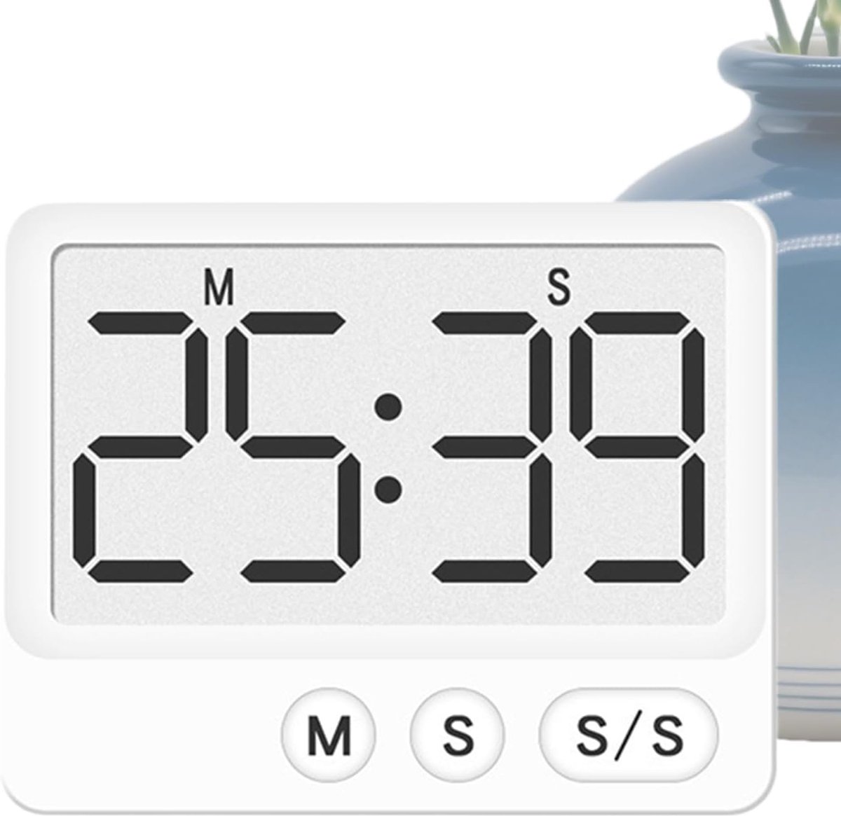 Keukentimer Digitaal - Kookwekker Tafel Timer - Precisie Koken - Stil Groot LCD - 63 cm