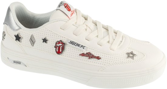 Skechers Arch Fit Arcade - Rolling Stones, Femmes, Wit, Baskets, taille: 38