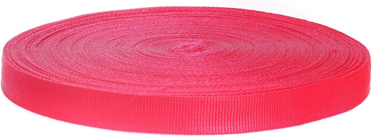 PP Riem - Singelband Rol - DIY Projecten - 14 mm Dik - 50m x 25mm - Rood