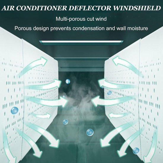 Airco Windscherm - Luchtstroom Regelaar - Directe Lucht Sturen - 180 Graden Draaibaar - 71-106cm Verstelbaar — afbeelding 3