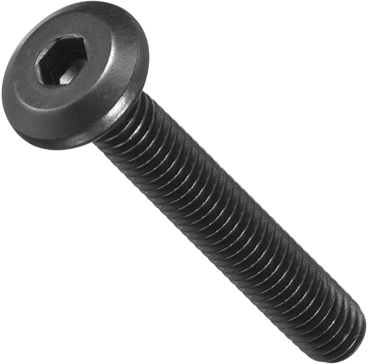 Allecto - Flat Head Screws - Stainless Steel - Furniture - Carpentry Project - Black - Hex Base - Hex Socket - 304 - M4-0.7x25 60 Pieces - METALLIXITY