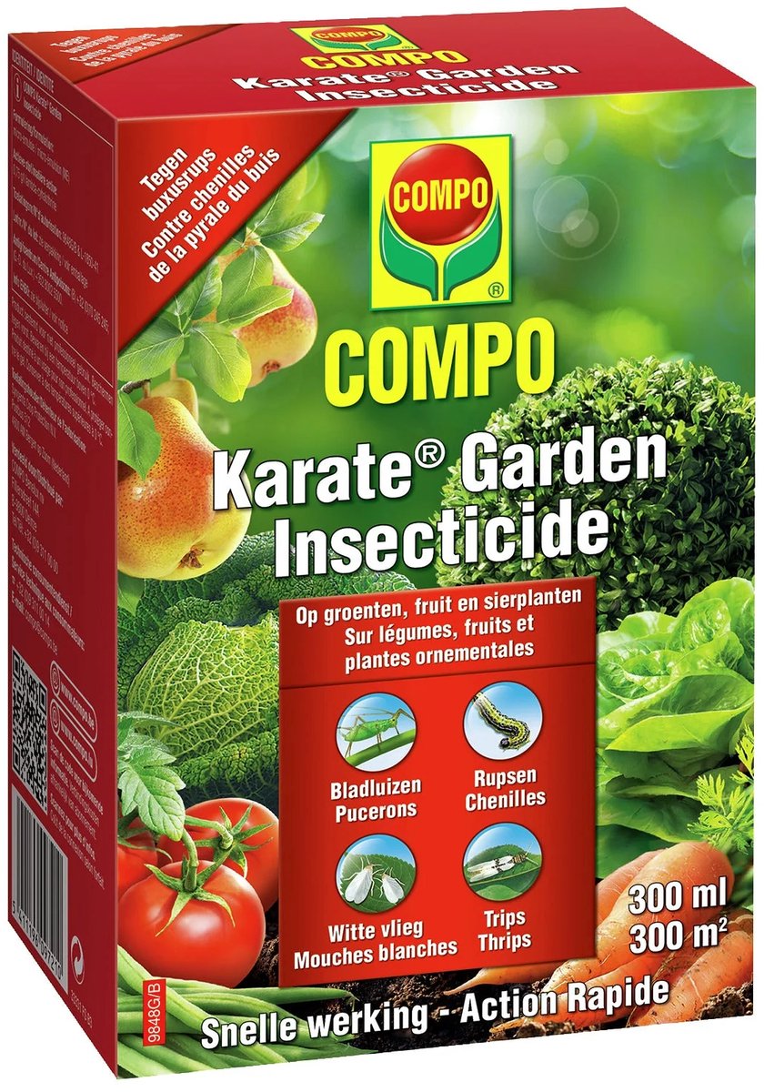 COMPO Karate Garden - insectenbestrijder - concentraat - tegen bijtende en  zuigende... | bol