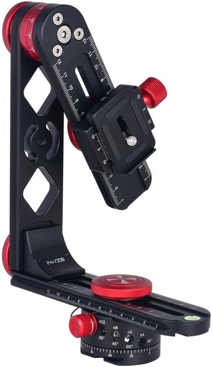 Panorama Statiefkop - Ball Head - Fotografie - 720 Graden Rotatie - 10kg Draaglast - Zwart