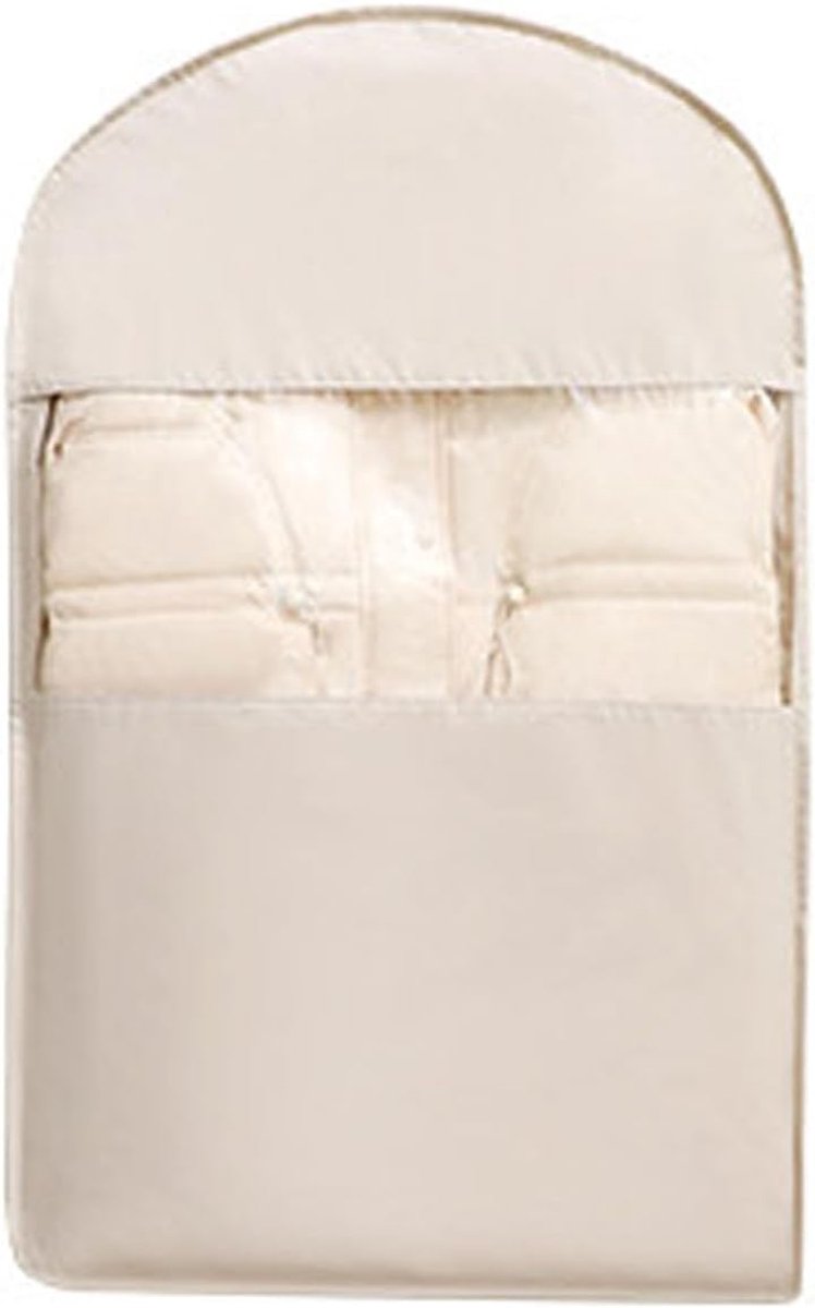 Kledinghoezen - Kledingbeschermers - Garderobe Opbergen - Transparant Venster - 58x110cm - Beige