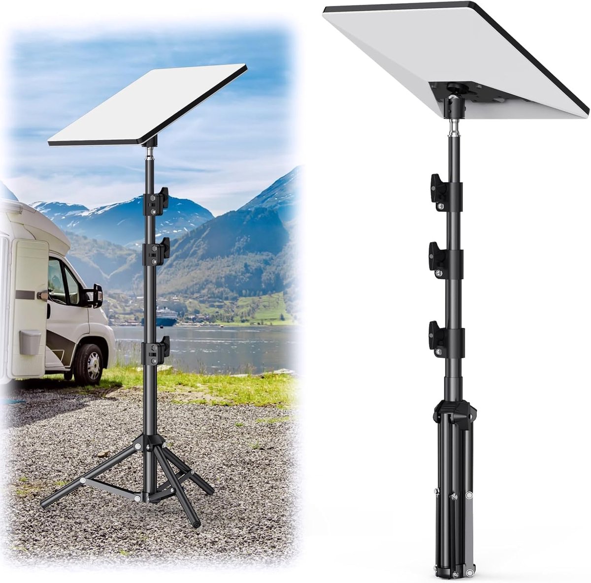 Satelliet Statief - Draagbare Montage - Outdoor Internet - Verstelbaar Tot 51 Inch - 850 Gram