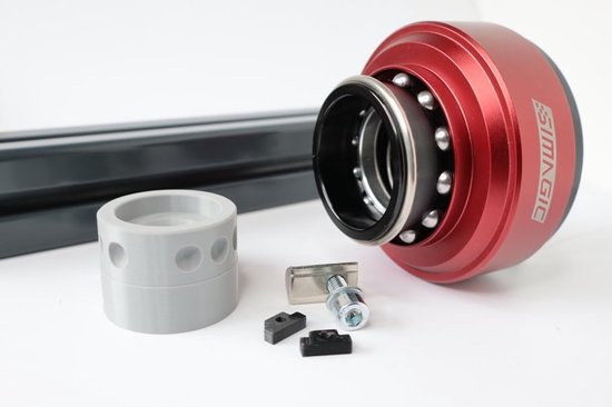 QR V2 Houder - Stuurhouder Adapter - Sim Racing Rig - Knikbescherming Inbegrepen - 41x31 mm - Geel van Merkloos — afbeelding 2