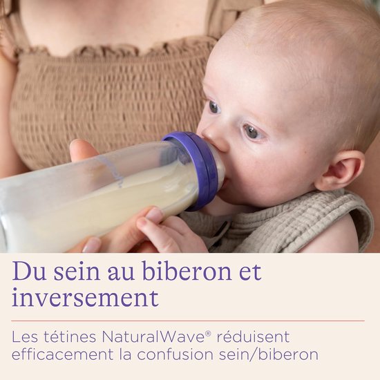 Glazen Babyflessen - Voedingsflessen Set - Flesvoeding Geven - NaturalWave Zuiger - 4 x 160 ml - Glas — afbeelding 5