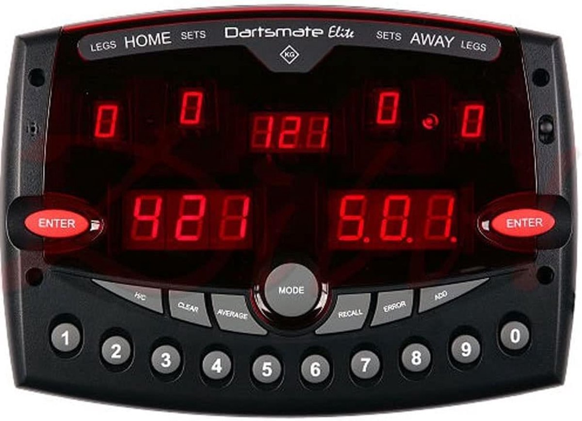 Dart Scorer - Scorebord Elektronisch - Dartwedstrijden Bijhouden - 8 Niveaus Computer Tegenstander - 26 x 19 x 3 cm