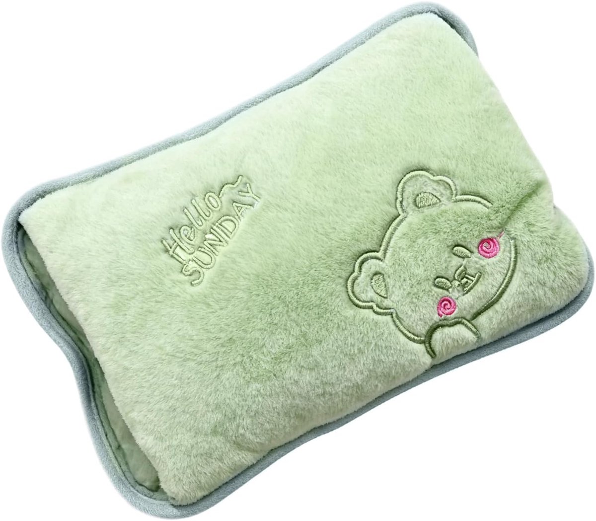 Elektrische Warmwaterkruik - Oplaadbare Kruik - Warmte Verlichting - Zachte Stoffen Hoes - 27x19x4cm