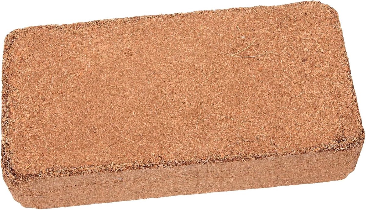 Potgrond Blokken - Voedingsrijke Aarde - Planten Kweken - Gecomprimeerd & Organisch - 21 x 115 cm - Koffie