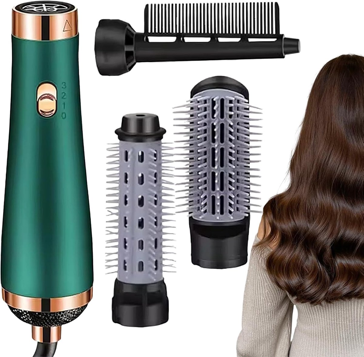 Luchthaarstyler - Multistyler Haartool - Snel Haar Drogen - 900W Motor - 22x4 cm