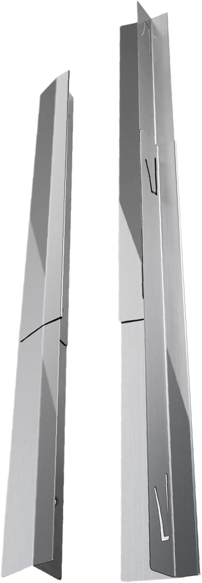 Kookplaat Randbeschermers - Werkblad Bescherming - Keuken Reinigen - Verstelbare Lengte - 40x5x5 cm - Zilver