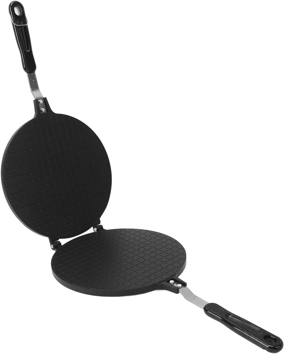 Wafelijzer - IJswafelmaker - Snelle Desserts - Antiaanbaklaag - 87 inch - Glanzend
