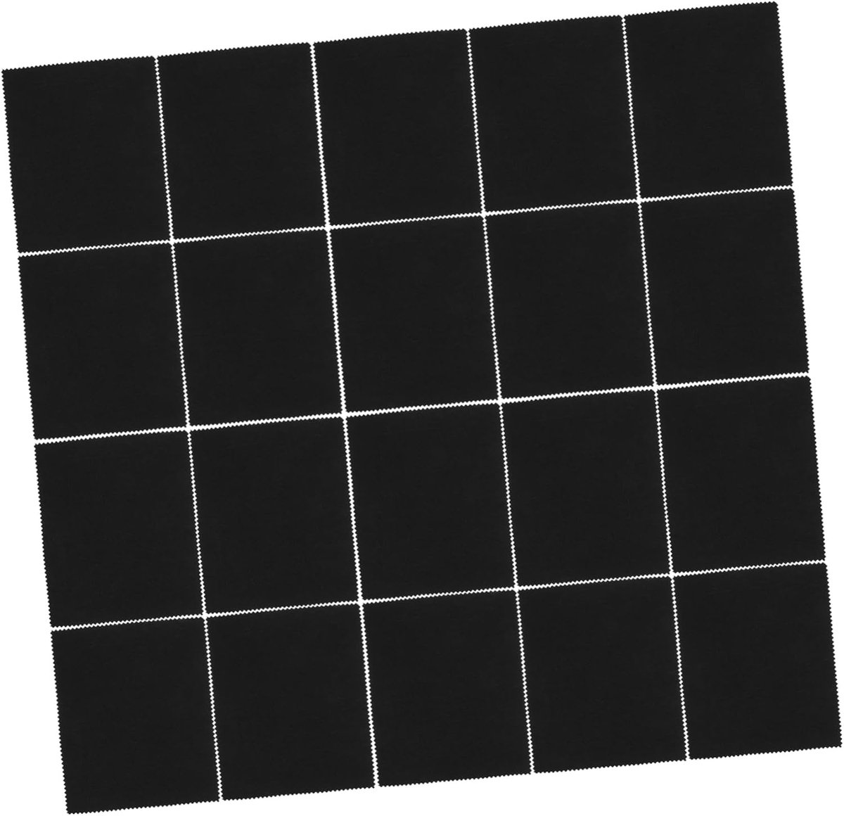 Zwarte Brillendoekjes - Microvezel Doekjes - Lens Reinigen - Zonder Krassen - 17x14 cm - Zwart