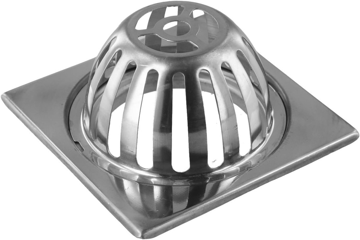 Dakgoot Bladbescherming - Regengoot Beschermer - Voorkomt Verstoppingen - Roestvrij Staal - 12.5 cm Diameter - Zilver