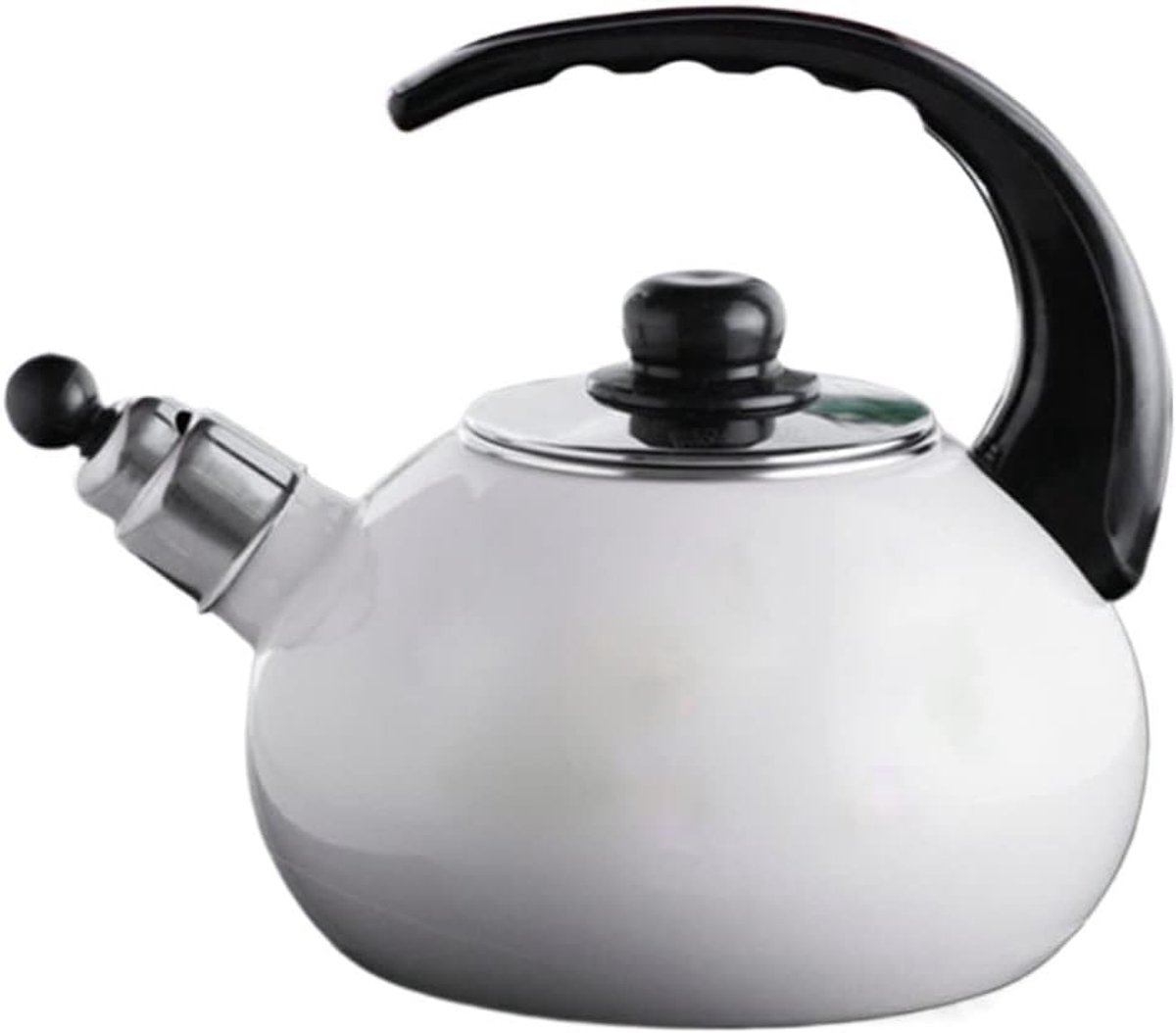 Waterkoker - Theepot Ketel - Water Koken - Fluitend Geluid - 2.5 Liter - Wit