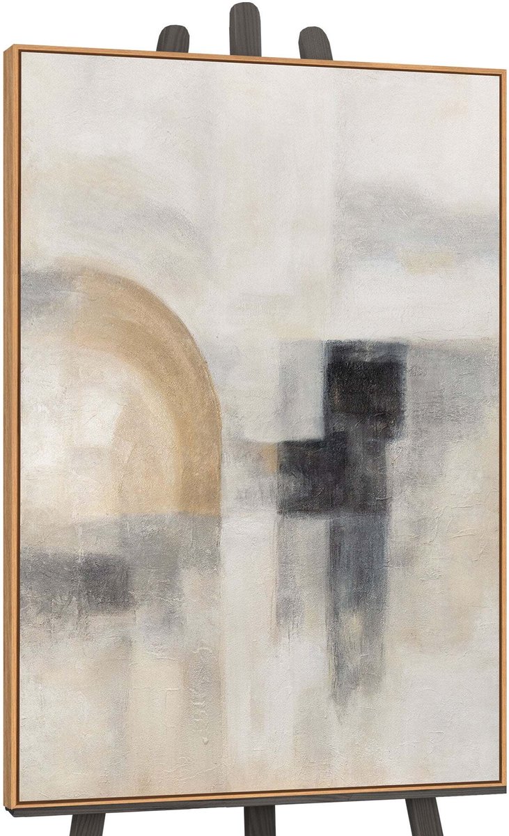 YS Canvas schilderij handgeschilderd ghostly light abstract – YS-Art Gallery – Luxe wanddecoratie voor woonkamer – Modern schilderij voor slaapkamer en hal Wood