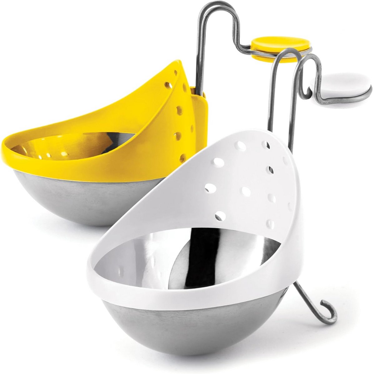 Eipocheer Set - Perfect Gekookte Eieren - Koken aan Rand - Vaatwasserbestendig - 16.5 x 10 x 5 cm