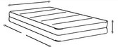 Koudschuim matras Almira 80x190