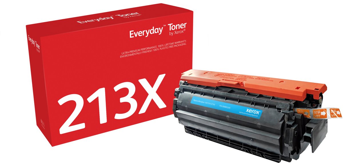 Everyday™ Cyaan Toner van Xerox is compatibel met HP 213X (W2131X), Hoge capaciteit