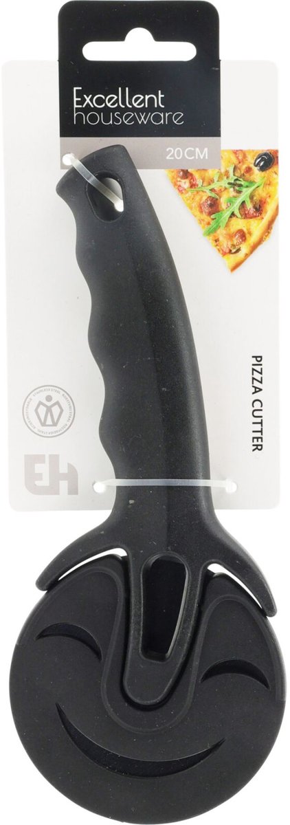 RVS Pizzasnijder zonder merk - 22 cm, zwart