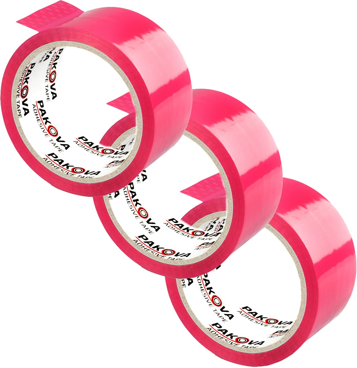 Pakova - Verpakkingstape - Roze - 48/50y - 3 stuks