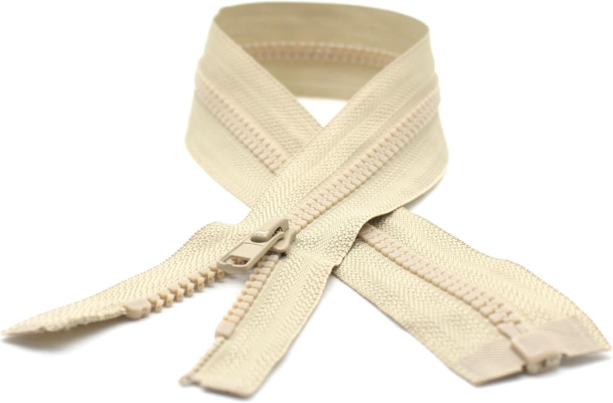 Deelbare Ritsen - Naairitsen Sluitingen - Kleding Reparatie - Zelf te Monteren - 40 cm - Beige