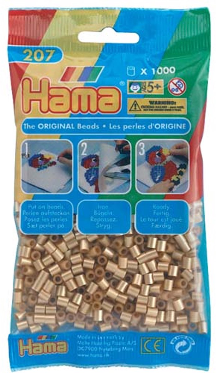 Strijkkralen Hama - 1000 stuks - Goudkleurig — afbeelding 5